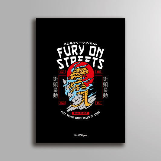 FURY ON STREETS - A3 POSTER
